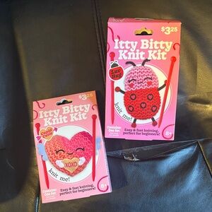 Knit Kit Kids Craft Set - Pink Heart & Ladybug